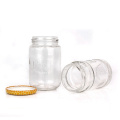 100ml 700ml Airtight clear round wide mouth glass storage container jar for jelly jam honey pickle